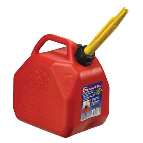 SCEPTER PLASTIC FUEL CAN RED 10L