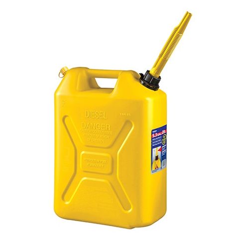SCEPTER PLASTIC DIESEL CAN YELLOW 20L