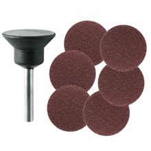 PG MINI M.3210 RUBBER BACKING PAD + 6 PSA SANDING DISCS