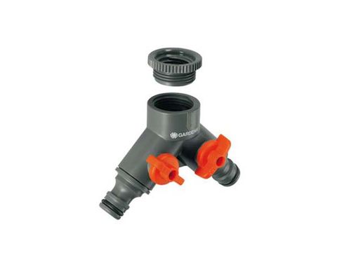 GARDENA TWIN TAP CONNECTOR 18MM