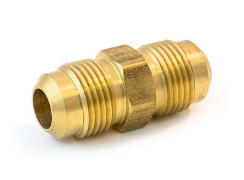 BRASS FLARE DOUBLE UNION 1/4