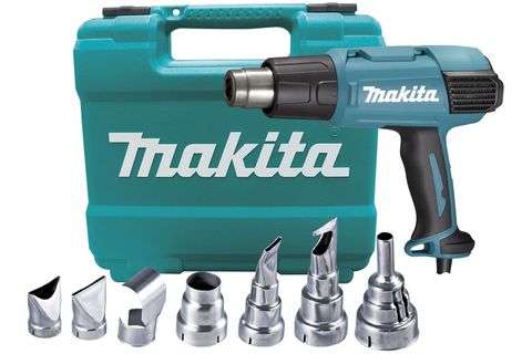 MAKITA HOT AIR GUN KIT WITH 7 NOZZLES 2000W LCD VARIABLE