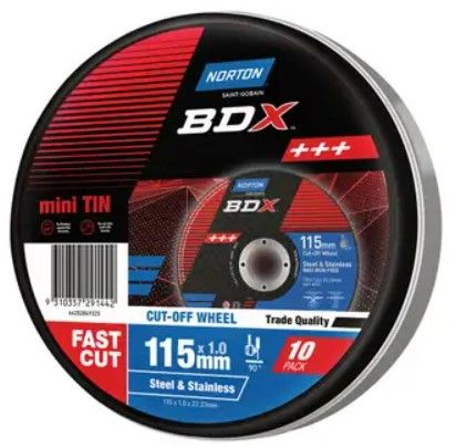 NORTON BDX CUT OFF DISC 115 X 1.0   10/PACK