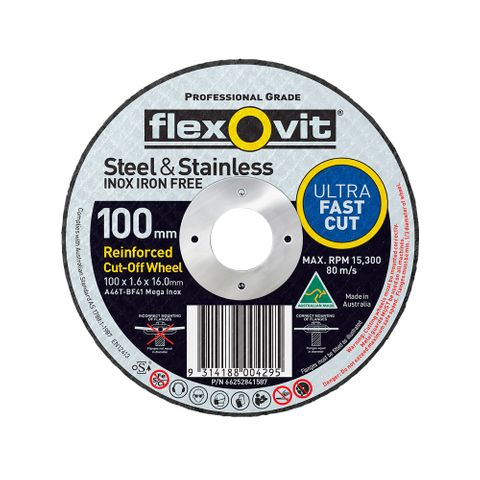 FLEXOVIT CUT-OFF 100 X 1.6  S/S