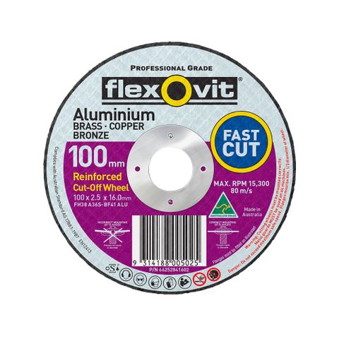 FLEXOVIT CUT-OFF 100 X 2.5  ALUMINIUM