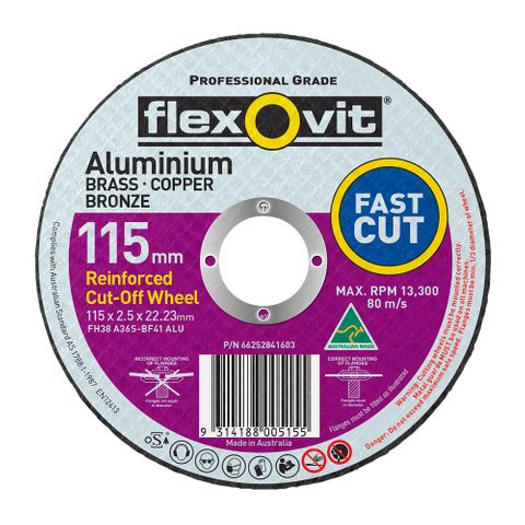FLEXOVIT CUT-OFF 115 X 2.5  ALUMINIUM