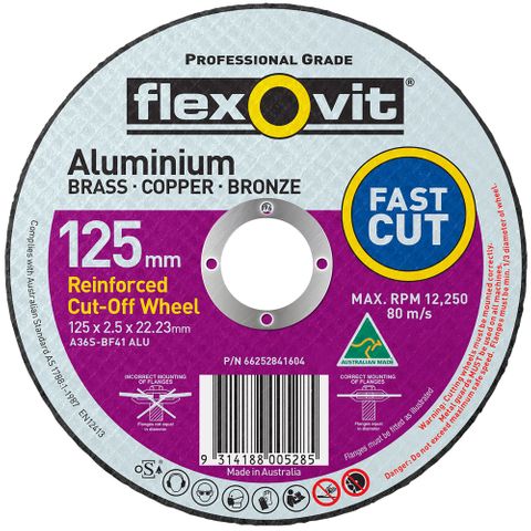 FLEXOVIT CUT-OFF 125 X 2.5  ALUMINIUM