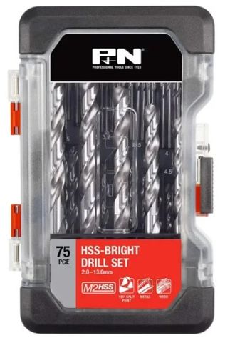 P+N  75PC  HSS JOBBER DRILL SET 2-13MM