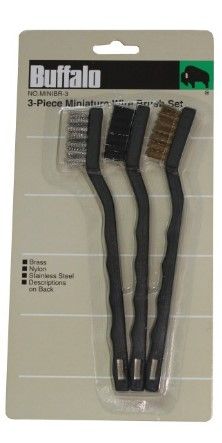 BUFFALO 3PC MINI WIRE BRUSH SET