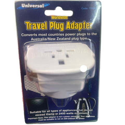 UNIVERSAL TRAVEL PLUG WORLWIDE TO NZ