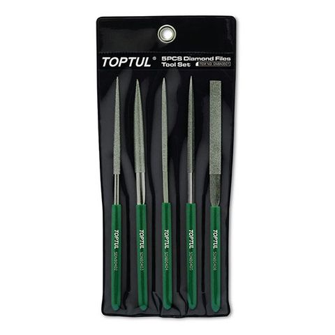 TOPTUL 5PC DIAMOND NEEDLE FILE SET