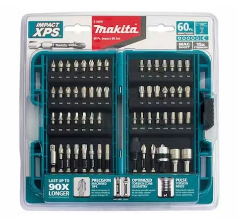 MAKITA 60PC XPS IMPACT BIT SET