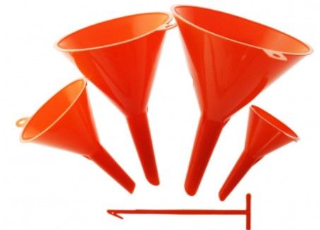 XCEL 4PC PLASTIC FUNNEL SET 50/75/95/115MM