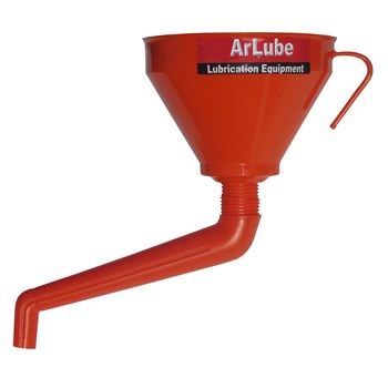 ARLUBE PLASTIC FUNNEL WITH ANGLED SPOUT 155MM DIA