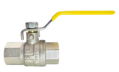 NP BRASS BALL VALVE L-HANDLE F/F 1/4