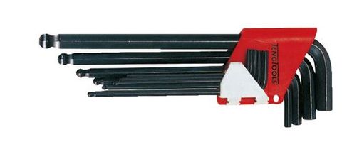 TENG 9PC LONG ARM BALL HEX KEY SET MM BALL END 1.5-10MM