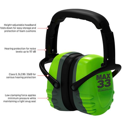 ESKO FOLDING EARMUFF CLASS 5   E-MAX33