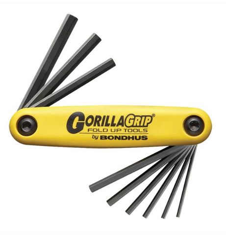 BONDHUS GORILLA GRIP 9 SIZES 5/64 - 1/4