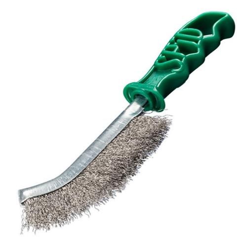 SIT SPID HAND BRUSH - GREEN HANDLE - STAINLESS INOX