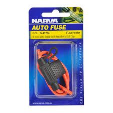 NARVA INLINE MINI BLADE FUSE HOLDER WITH CAP