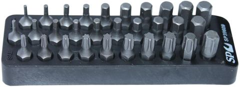 SP TOOLS 30PC DRIVE BIT SET  HEX/TORX