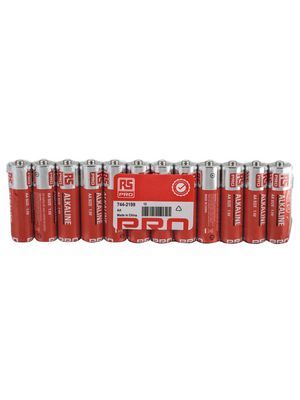 RS PRO ALKALINE BATTERY AA  12/PACK   744-2199