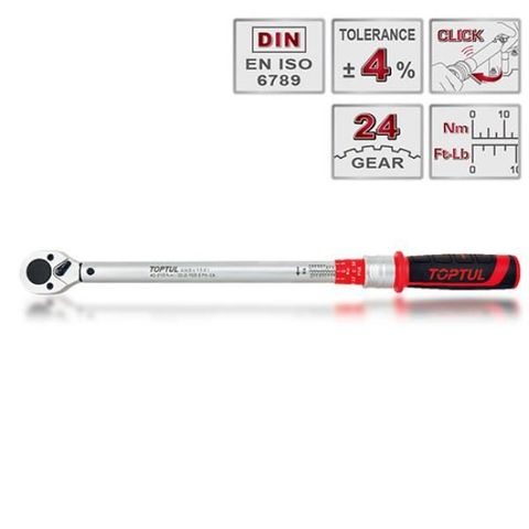 TOPTUL TORQUE WRENCH 1/2DR 70-350NM  L=580MM