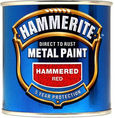 HAMMERITE PAINT HAMMERED 250ML RED