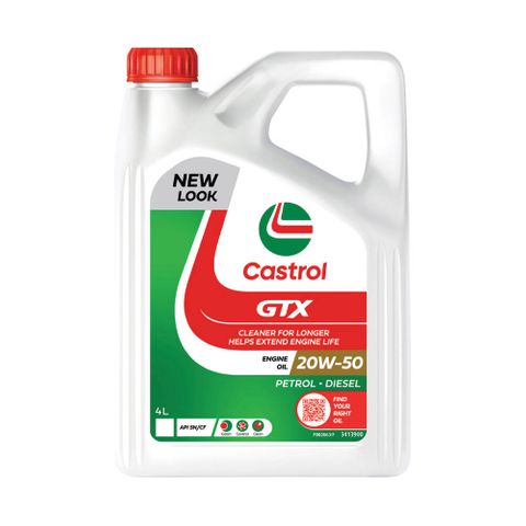 CASTROL GTX 20W-50 ENGINE OIL 4L  3413900