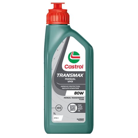 CASTROL TRANSMAX MANUAL VMX 80W GEAR OIL 1L 3429681