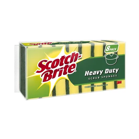 3M SCOTCH-BRITE HEAVY DUTY SCRUB SPONGE 8/PACK