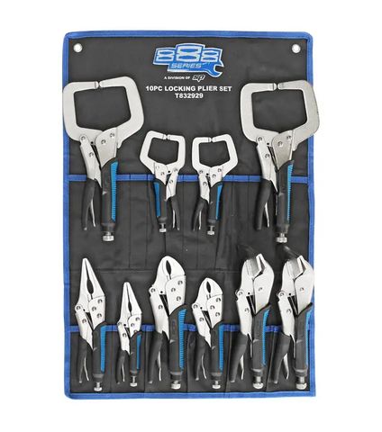 SP TOOLS 888 10PC LOCKING PLIER SET IN CANVAS ROLL