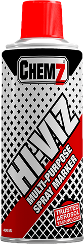 CHEMZ HI-VIZ MULTI-PURPOSE SPRAY MARKER 400ML - RED