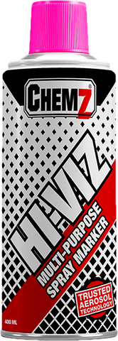 CHEMZ HI-VIZ MULTI-PURPOSE SPRAY MARKER 400ML - PINK
