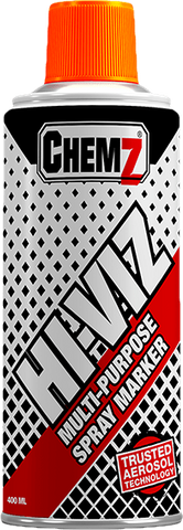 CHEMZ HI-VIZ MULTI-PURPOSE SPRAY MARKER 400ML - ORANGE