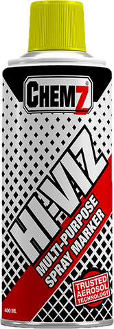 CHEMZ HI-VIZ MULTI-PURPOSE SPRAY MARKER 400ML - YELLOW