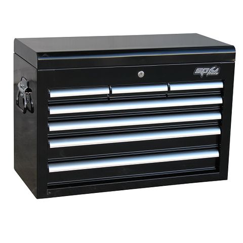 SP TOOLS CUSTOM SERIES 7 DRAWER TOP TOOL BOX  - BLACK