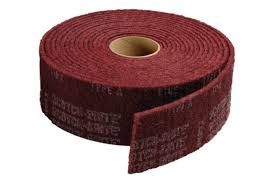 3M SCOTCHBRITE MAROON GP VERY FINE 150MM X 12M ROLL