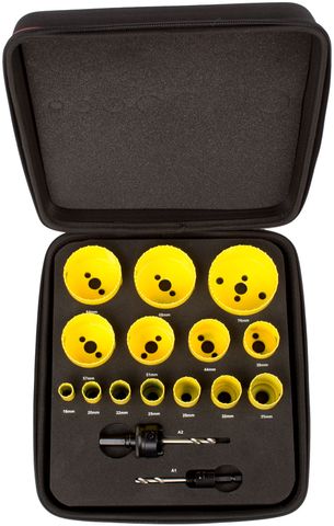 STARRETT 14PC UNIVERSAL FC HOLESAW SET 16-76MM