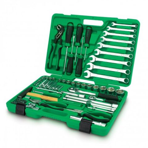 TOPTUL 80PC 1/4 & 1/2DR MM SOCKET &TOOLS