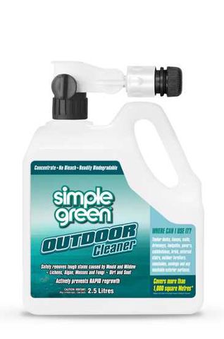SIMPLE GREEN OUTDOOR CONC CLEANER + GARDEN HOSE SPRAY 2.5L