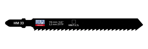 WILPU JIGSAW BLADE HM33 2/PACK  FOR SYNTHETICS/PLASTICS