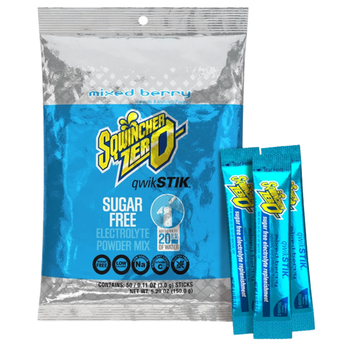 SQWINCHER ZERO QUIK STIK SUGAR FREE - MIXED BERRY  50/PACK