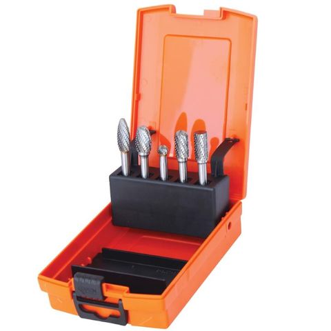 SP TOOLS  5PC CARBIDE BURR SET FOR STEEL