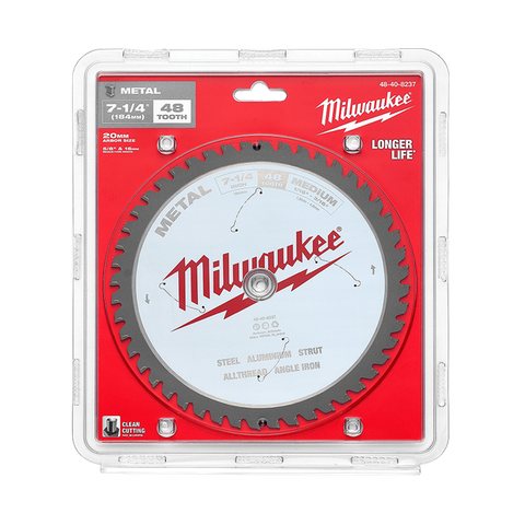 MILWAUKEE SAW BLADE METAL & ALUMINIUM 184MM 48T MEDIUM