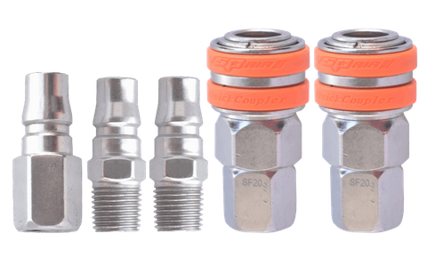 S.P TOOLS 5PC HIGH FLOW AIRLINE FITTINGS KIT