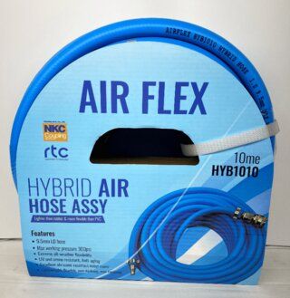 AIRLINE HOSE WITH FITTINGS 10MM X 10M