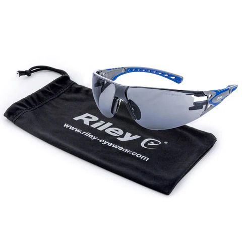 RILEY STREAM EVO SAFETY GLASSES - GREY  - WITH POUCH