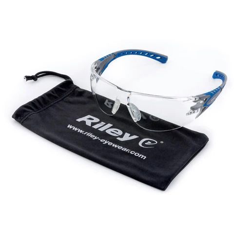 RILEY STREAM EVO SAFETY GLASSES - CLEAR  - WITH POUCH