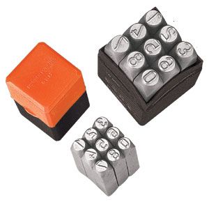 GROZ NUMBER PUNCH SET 3MM
